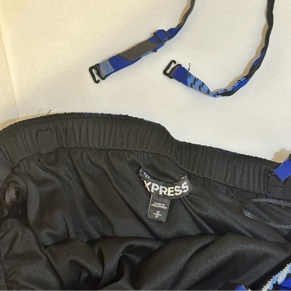 EXPRESS blue and black summer dress size small - Picture 3 of 12